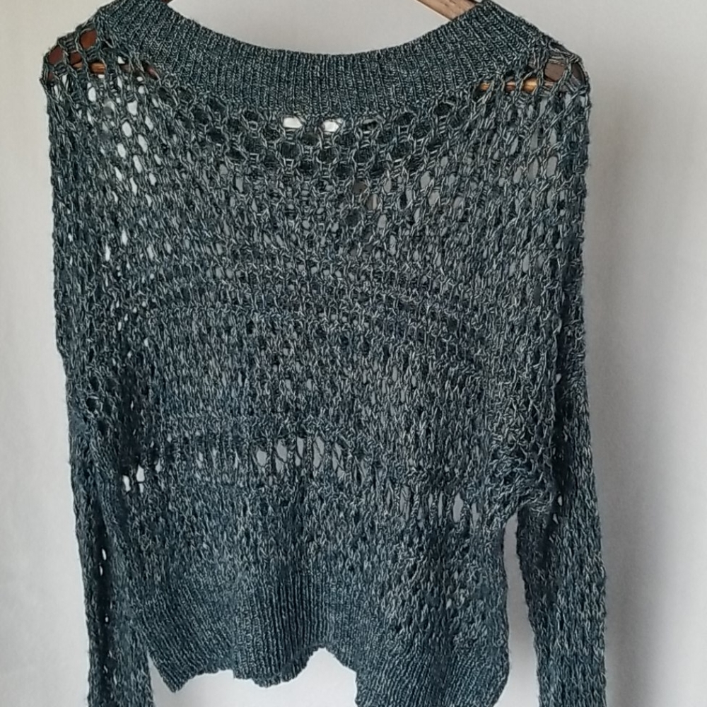 Decree Blue Marl Knit Sweater - Picture 3 of 5